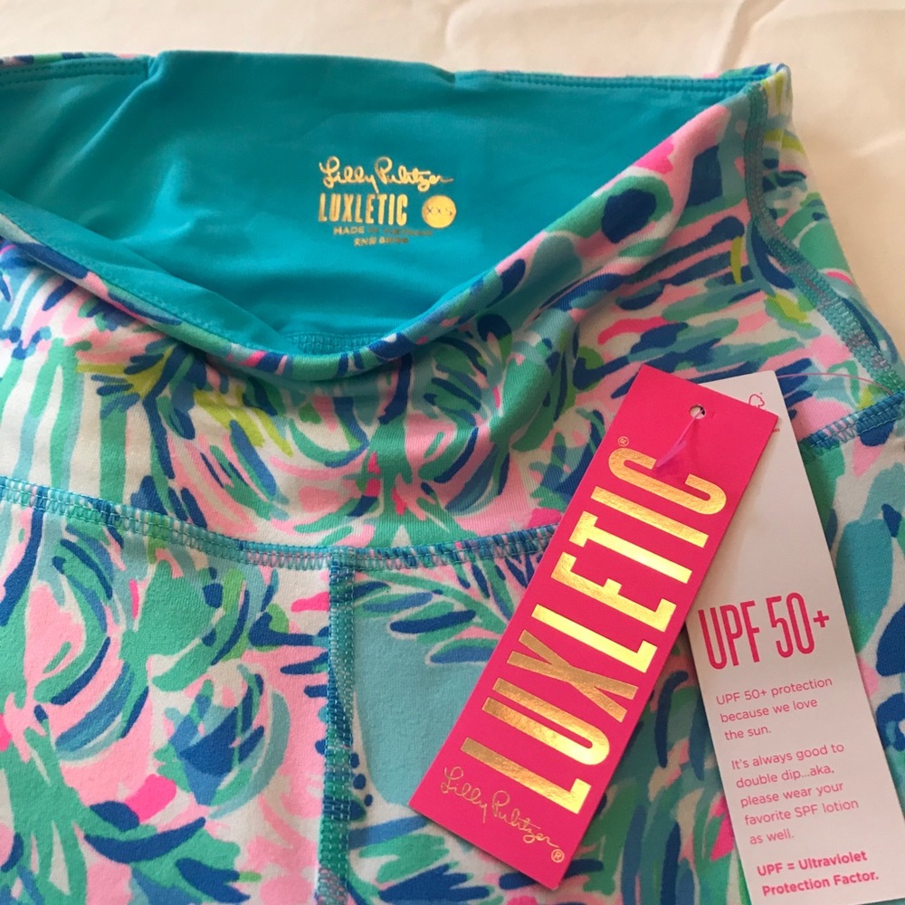 Lilly Pulitzer Weekend High Rise MIDI Luxletic Blue Ibizi Cabana Cocktail